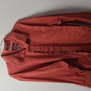 Long sleeve dress shirt, rust, xxl